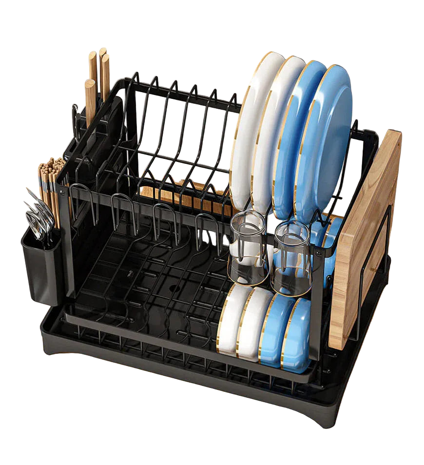 منظم صحون مع رف تجفيف من جوي بوس