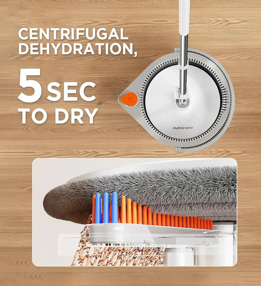 دلو وممسحة جوي بوس مع تصميم دوران للتجفيف والغسيل